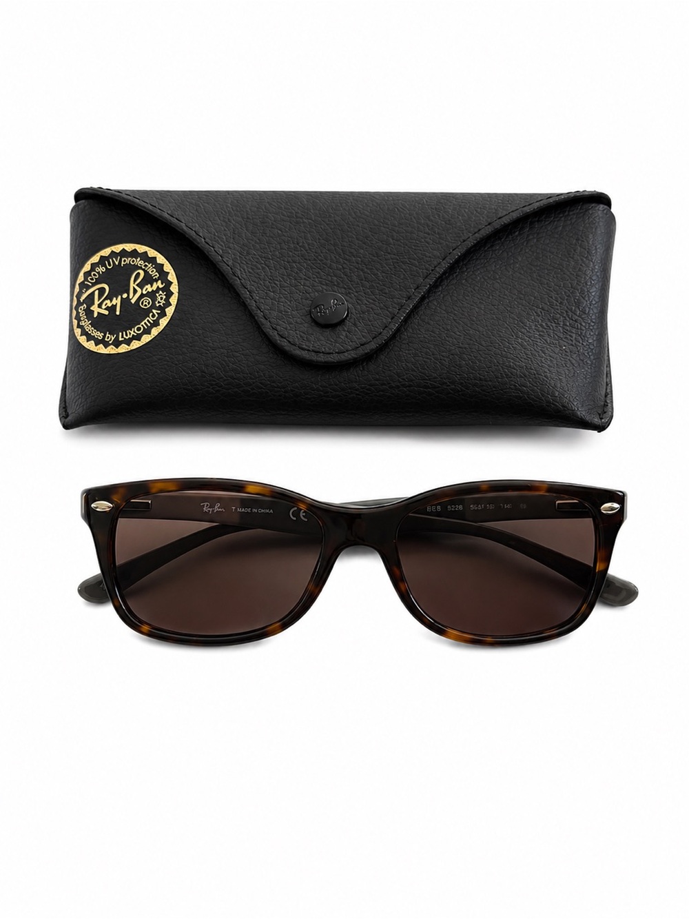 Ray-Ban Sunglasses in Tortoiseshell Frame with Dark Brown Lenses